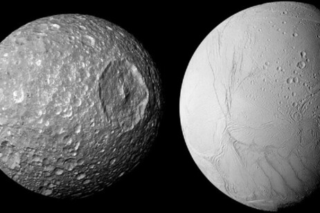 Mimas, lua mais interna de Saturno, esconderia oceano interno (foto: NASA/JPL-Caltech/Space Science Institute)