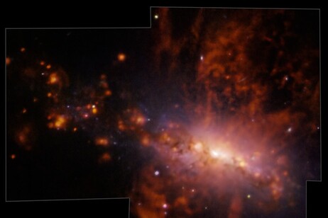 El primer mapa de alta resolución de una gran explosión en una galaxia.