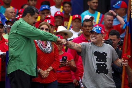 Maduro evocó a Maradona en su discurso