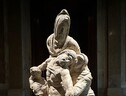 Michelangelo e i calchi delle tre Pietà (ANSA)