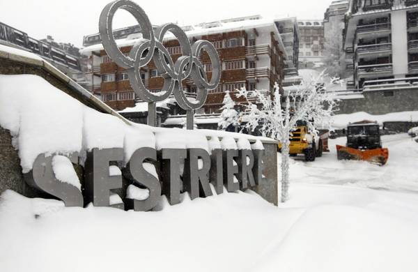 Sestriere sotto la neve