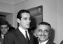 Vittorio Gassman e Mario Monicelli in una foto del 2 aprile 1962