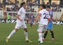 Alessandro Matri esordisce con la maglia della Fiorentina a Catania e fa subito una doppietta
