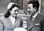 Germano Pedraza e Lucia Rateni il giorno del loro matrimonio  giugno 1954 Aosta collegiata di San Orso. Da Pedraza Pier Paolo