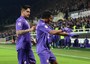 46': Fiorentina-Inter 1-1, Cuadrado