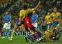 Pareggia con la maglia della Svezia contro l'Italia agli Europei 2004 il 18 giugno