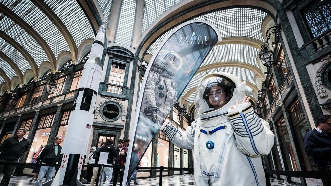 El impactante Festival del Espacio en Turín (ANSA)