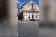 Giro: l'arrivo dei ciclisti a Roma
