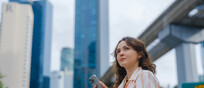 Una donna a Kuala Lumpur, Malaysia @iStock.