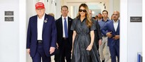 Trump al seggio con Melania