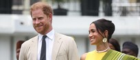 Il principe Harry e Meghan. Immagine d'archivio