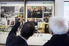 Mattarella participou da abertura da mostra em homenagem à ANSA