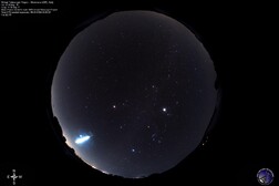 Il bolide osservato il 29 dicembre 2024 da Manciano (Grosseto) (fonte: Gianluca Masi - Virtual Telescope Project)