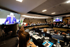 Tajani discursa no Fórum Empresarial Itália-Brasil