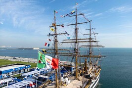 El Amerigo Vespucci en Doha, símbolo del Made in Italy