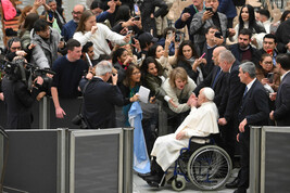 Papa Francisco durante audiência geral