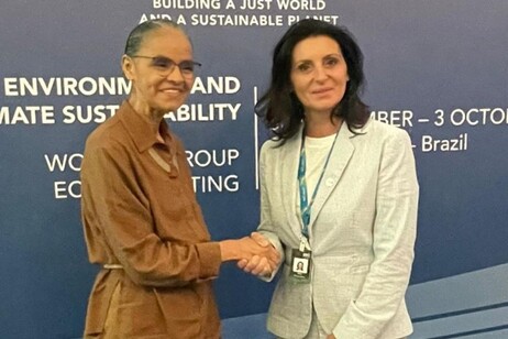 Vice-ministra Vannia Gava com a ministra do Meio Ambiente e Mudança do Clima, Marina Silva