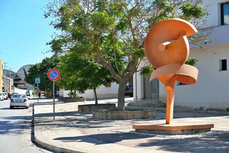 Una de las tantas obras que se encuentran en la ciudad.