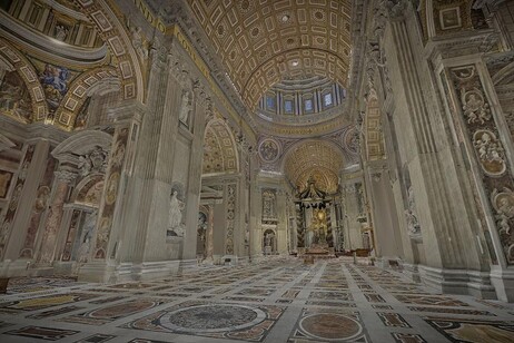 Un momento de la recorrida virtual por la Basílica.