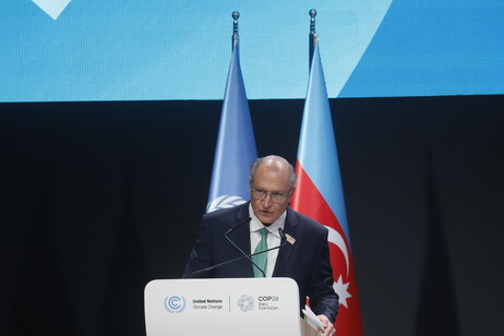 Geraldo Alckmin discursa na COP29, em Baku