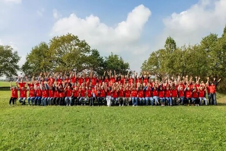 La delegación italiana que participó en el 'Mundial de quesos' en Portugal.