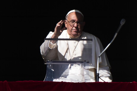 El papa Francisco durante el Angelus