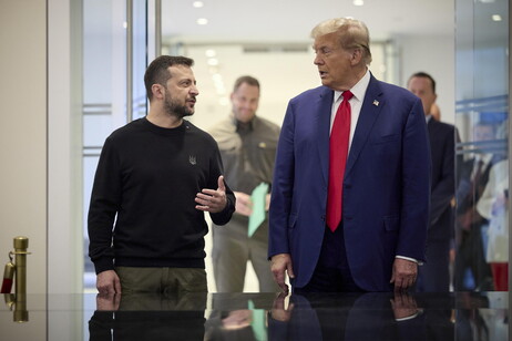 Trump recibió al presidente Zelensky durante la campaña electoral.