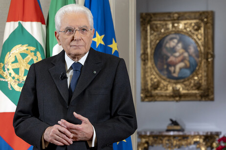 Mattarella fez seu tradicional discurso de Ano Novo no último dia de 2024