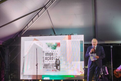 Cônsul Domenico Fornara em evento em São Paulo