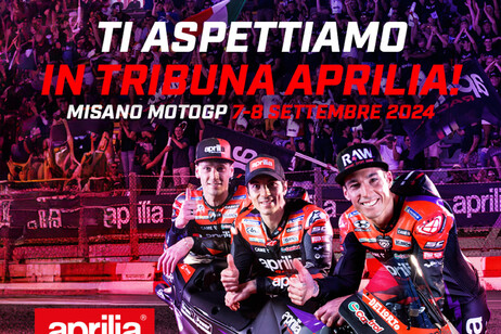 Aprilia, tribuna speciale in occasione del MotoGP di San Marino