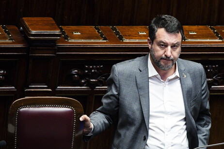 El viceprimer ministro y ministro de Infraestructuras de Italia, Matteo Salvini