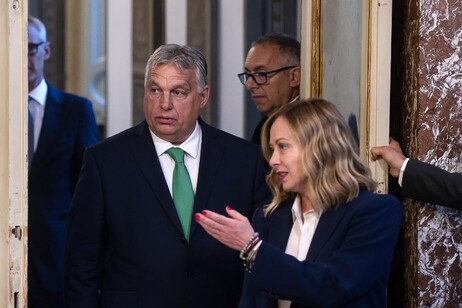 Meloni e Orbán se reuniram em Roma