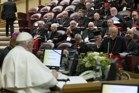 El Papa Francisco con los obispos venezolanos