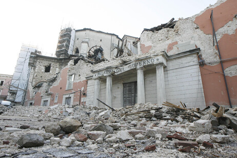 Una imagen del devastador terremoto de  L'Aquila de 2009