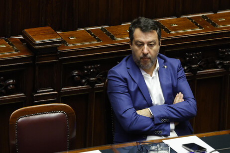 Vice-premiê Matteo Salvini em sessão na Câmara dos Deputados