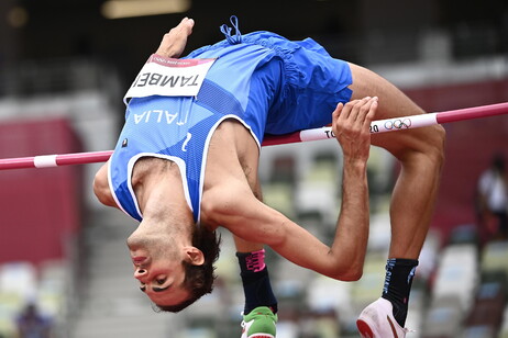 Gianmarco Tamberi of Italy competes in the Men's High Jump