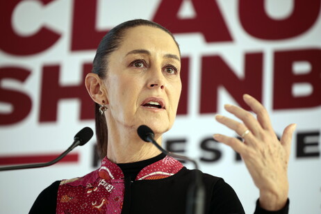 La presidenta electa de México, Claudia Sheinbaum, en conferencia de prensa.