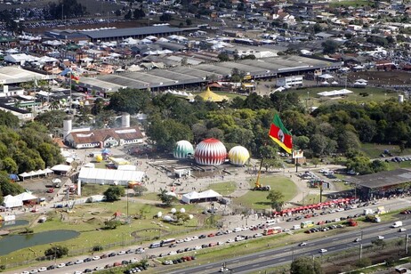 Vista aérea do local de realização da Expointer