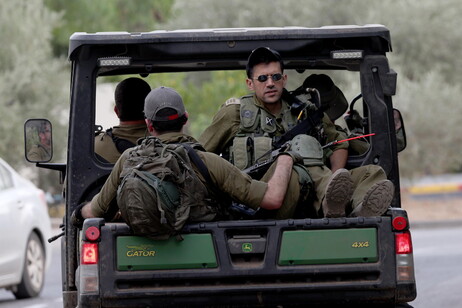 Tropas israelíes en el sur del Líbano.