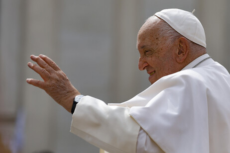 Papa Francisco durante audiência geral no Vaticano