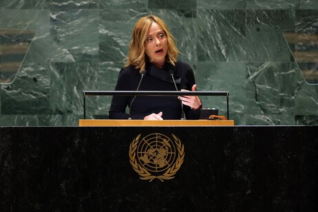 Premiê Giorgia Meloni discursa na Assembleia-Geral da ONU