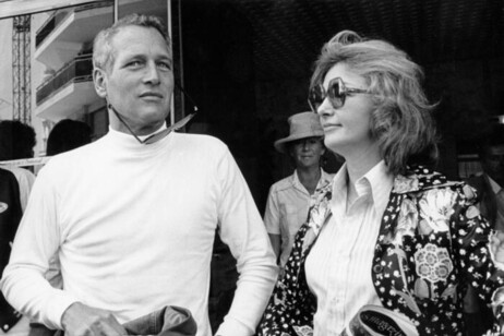 Paul Newman junto a su esposa