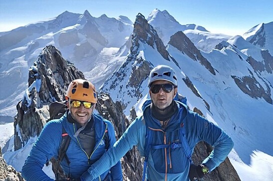 Luca Perazzini e Cristian Gualdi, i due alpinisti bloccati sul Gran Sasso