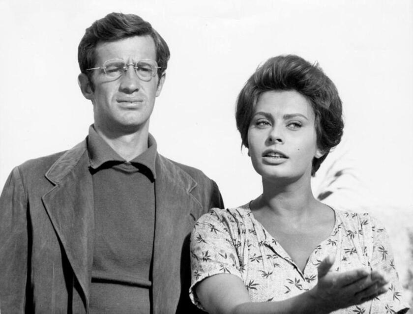 Sophia Loren con Jean Paul Belmondo en "La Ciociara" (1961)