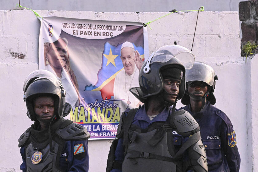 A visita de Francisco ao Congo acontece sob um forte esquema de segurança