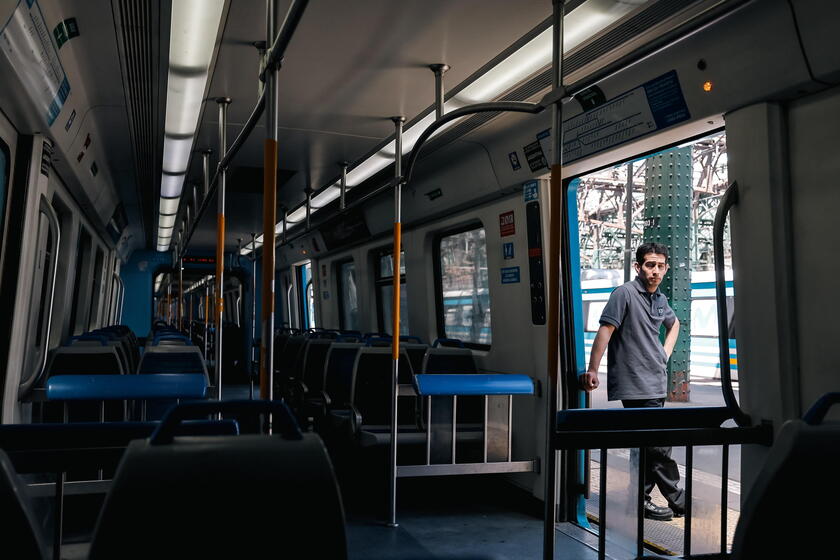 Los trenes estás vacíos, un panorama impensable para un día de semana en Buenos Aires