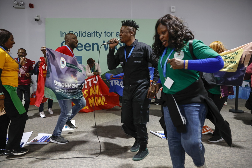 Protest on the sidelines of the UN Climate Change Conference COP29