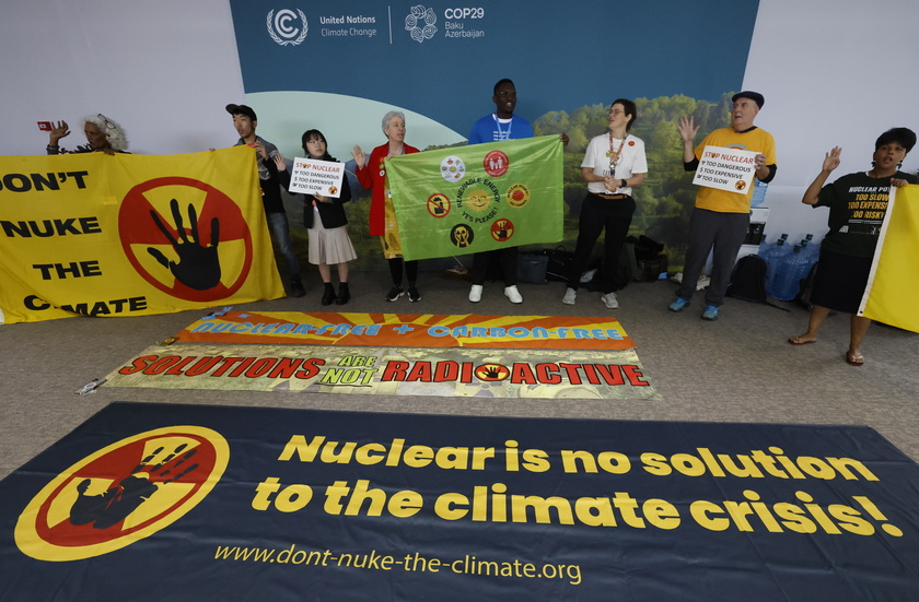 Protest on the sidelines of the UN Climate Change Conference COP29