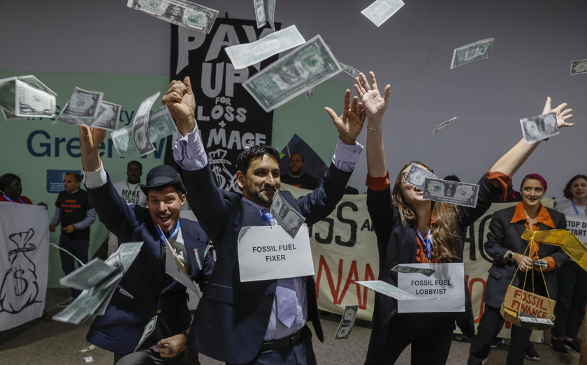 Protest on the sidelines of the UN Climate Change Conference COP29