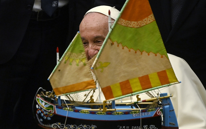 Pope Francis' audience with fishermen